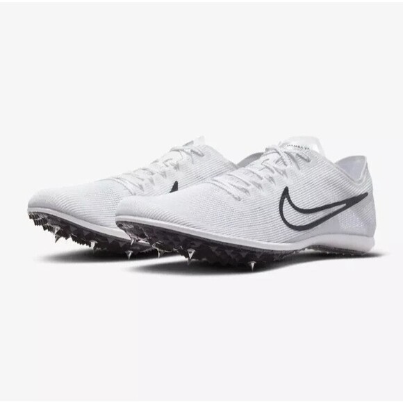 Nike Zoom Mamba 6 Track & Field Distance Spikes White Black Men’s Size 10 - Picture 1 of 6